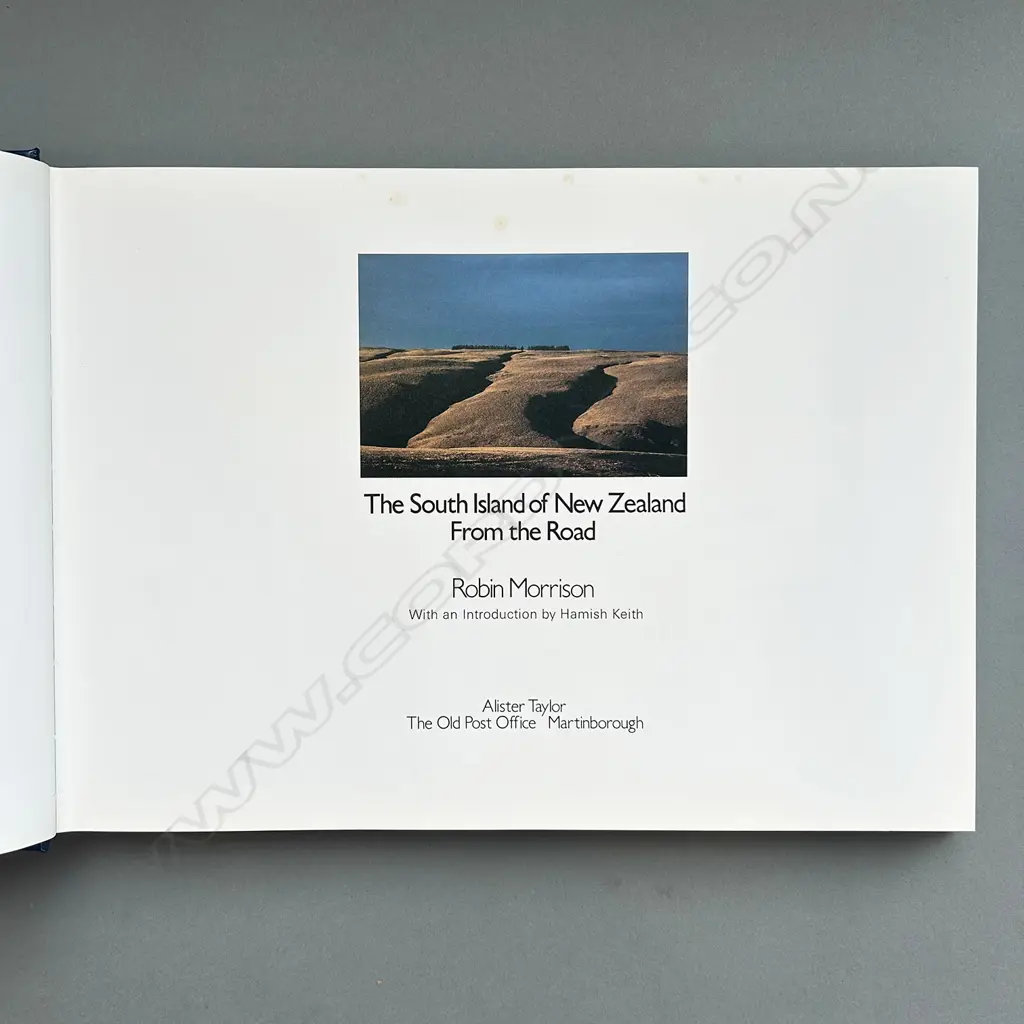 ROBIN MORRISON; THE SOUTH ISLAND OF NEW ZEALAND FROM THE ROAD Image 1++